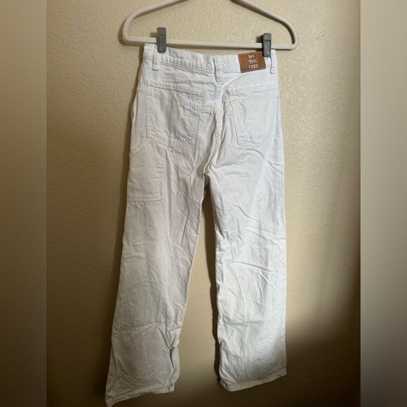 Free People We The Free Tinsley Baggy High Rise Jean Size 26 in‎ Optic White - Picture 8 of 11